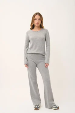 VIVIAN pull col rond nuage chiné