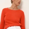 VIVIAN pull col rond orange
