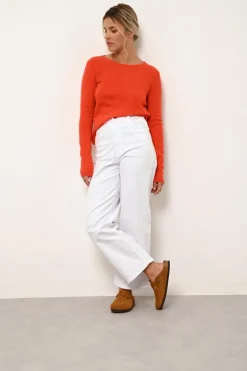 VIVIAN pull col rond orange