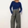 VIVIAN pull col rond outremer