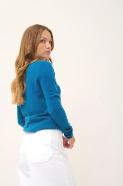 VIVIAN pull col rond paon