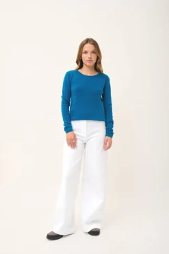 VIVIAN pull col rond paon