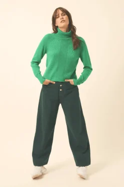 VIVIAN pull col rond rose
