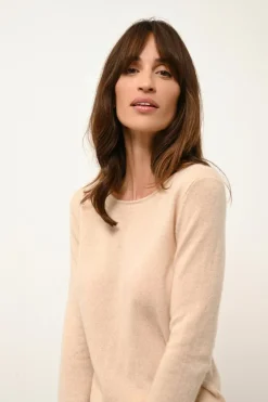 VIVIAN pull col rond sable