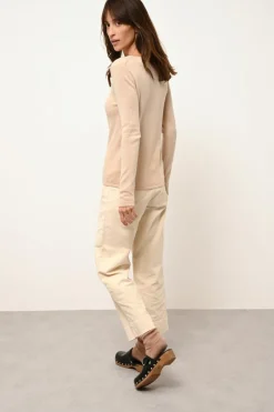 VIVIAN pull col rond sable