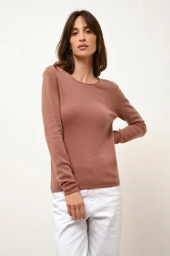 VIVIAN pull col rond terracota