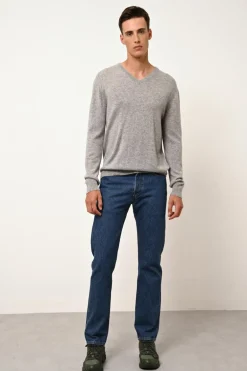 WALT pull col v nuage chiné