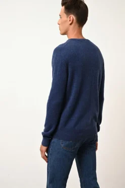 WALT pull col v ocean chiné