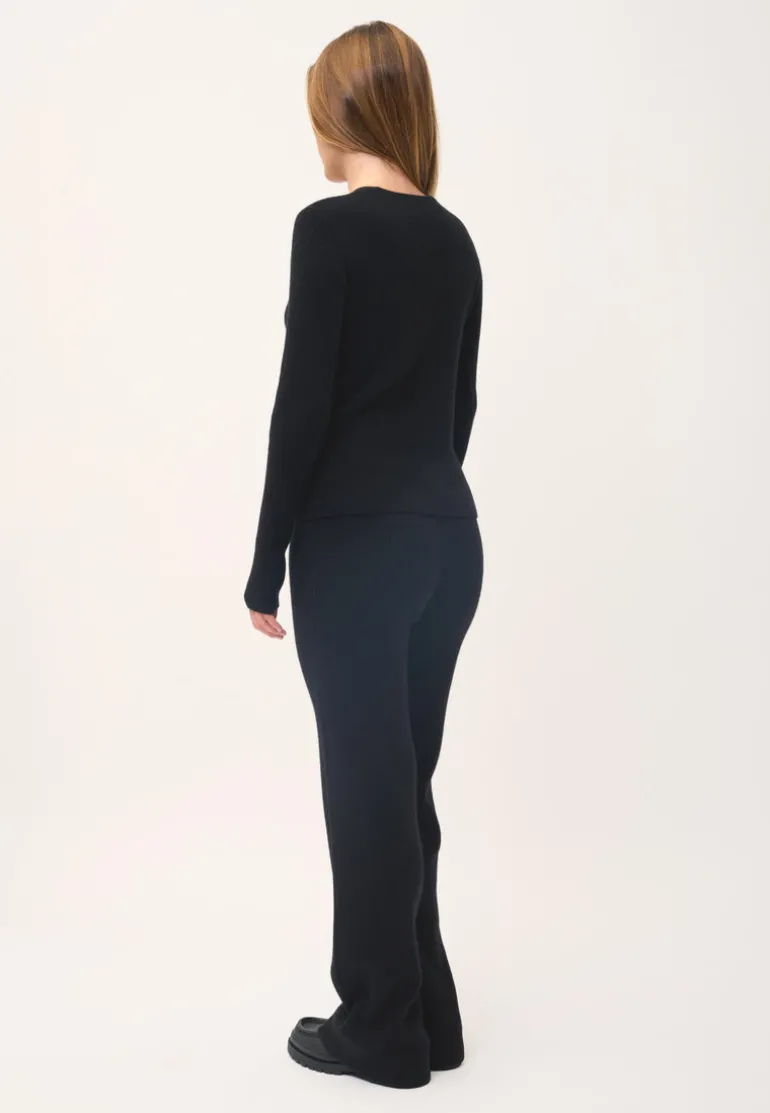 ZION gilet col v noir